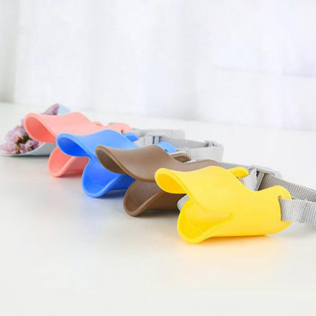 Anti Bite Duck Mouth Shape Dog Muzzle Silicone Duck Bill Dog Mouth Cover Adjustable Dog Muzzle Face Guard for Small Medium Dogs Anti Bite Duck Mouth Shape Dog Muzzle Silicone Duck Bill Dog Mouth Cover Adjustable Dog Muzzle Face Guard for Small Medium Dogs