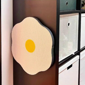 Self-Adhesive Cat Scratch Pad Wall Floor Mounted Cat Scratching Board Flower Shape Cat Scratcher for Couch Carpets Doors Furniture Protection