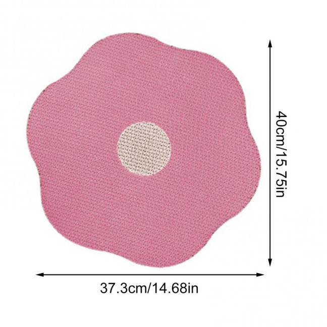 Self-Adhesive Cat Scratch Pad Wall Floor Mounted Cat Scratching Board Flower Shape Cat Scratcher for Couch Carpets Doors Furniture Protection