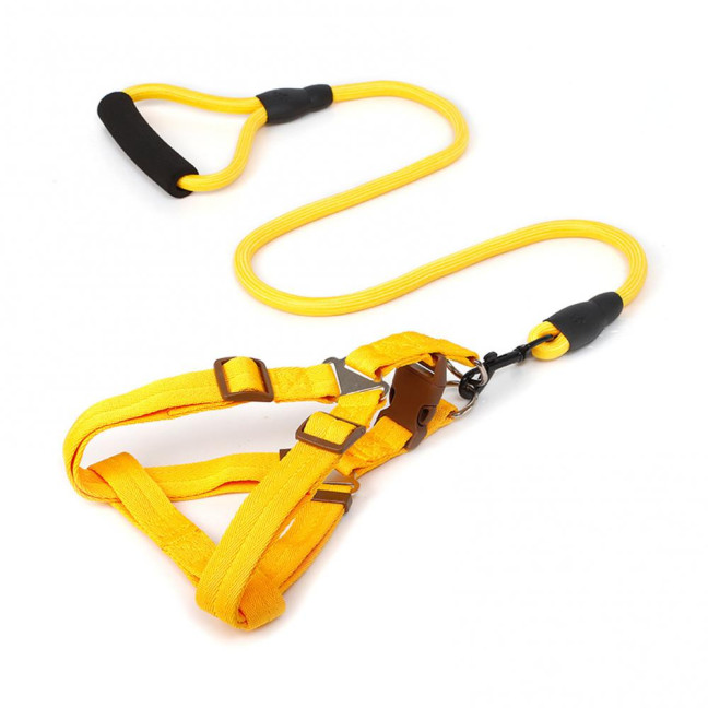 Dog Harness with Leash Dog Training Vest Lead Rope with Soft Padded Handle Pet Traction Supplies for Small And Medium Dogs Cats