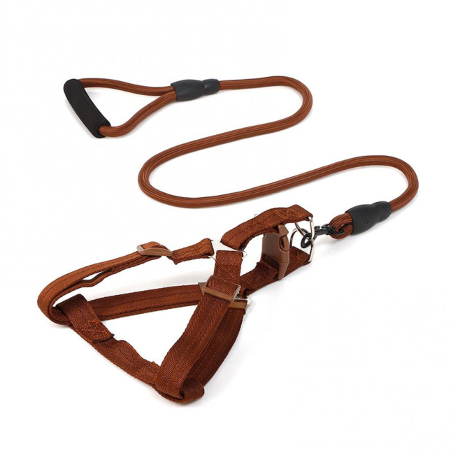 Dog Harness with Leash Dog Training Vest Lead Rope with Soft Padded Handle Pet Traction Supplies for Small And Medium Dogs Cats