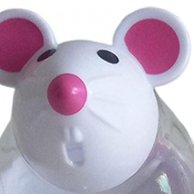 Cat Treat Dispenser Toy Large Capacity Transparent Design Mouse Shape Cat Interactive Toy Food Dispenser Treat Toy