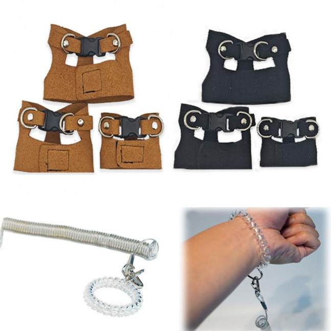 Bearded Dragon Harness And Leash Set Faux Leather Reptile Lizard Harness with Retractable Leash Small Animal Traction Rope Walking Vest Accessories for Amphibians Bearded Dragon Harness And Leash Set Faux Leather Reptile Lizard Harness with Retractable Leash Small Animal Traction Rope Walking Vest Accessories for Amphibians