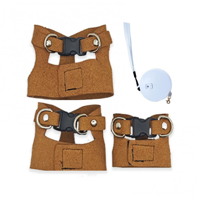 Bearded Dragon Harness And Leash Set Faux Leather Reptile Lizard Harness with Retractable Leash Small Animal Traction Rope Walking Vest Accessories for Amphibians Bearded Dragon Harness And Leash Set Faux Leather Reptile Lizard Harness with Retractable Leash Small Animal Traction Rope Walking Vest Accessories for Amphibians