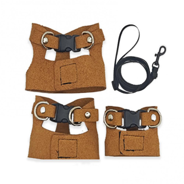 Bearded Dragon Harness And Leash Set Faux Leather Reptile Lizard Harness with Retractable Leash Small Animal Traction Rope Walking Vest Accessories for Amphibians Bearded Dragon Harness And Leash Set Faux Leather Reptile Lizard Harness with Retractable Leash Small Animal Traction Rope Walking Vest Accessories for Amphibians