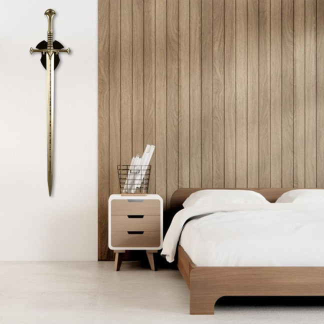 Wall Mount Medieval Swords Holder High Durability Strong Load-bearing Easy Installation Swords Display Stand