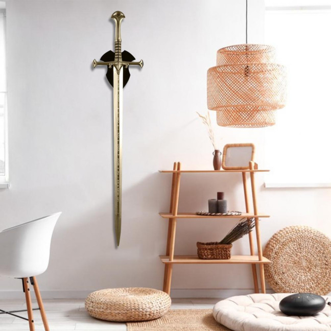 Wall Mount Medieval Swords Holder High Durability Strong Load-bearing Easy Installation Swords Display Stand