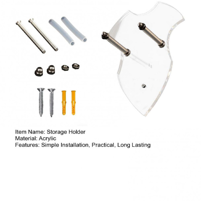 Wall Mount Medieval Swords Holder High Durability Strong Load-bearing Easy Installation Swords Display Stand