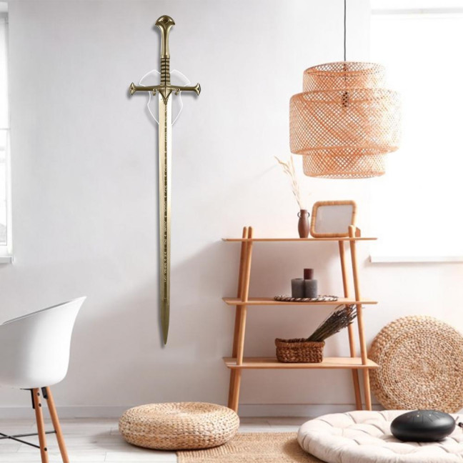 Wall Mount Medieval Swords Holder High Durability Strong Load-bearing Easy Installation Swords Display Stand