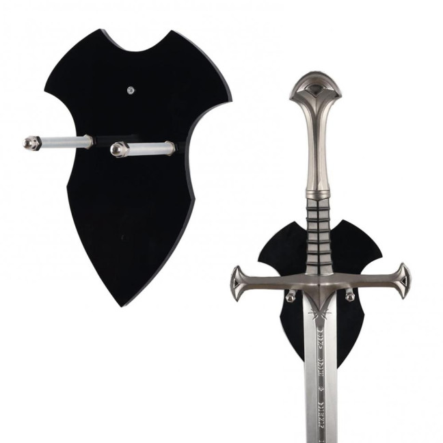 Wall Mount Medieval Swords Holder High Durability Strong Load-bearing Easy Installation Swords Display Stand