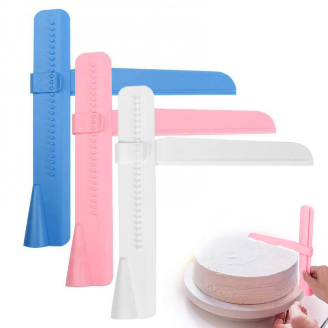 Adjustable Cake Smoother Scraper Fondant Spatula Cake Edges Smoother Food-Grade Cakes Pastry Spatula Cream Leveling Device Adjustable Cake Smoother Scraper Fondant Spatula Cake Edges Smoother Food-Grade Cakes Pastry Spatula Cream Leveling Device