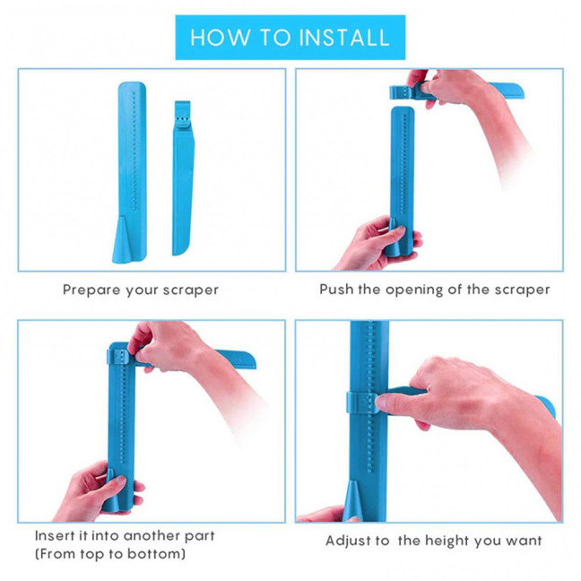Adjustable Cake Smoother Scraper Fondant Spatula Cake Edges Smoother Food-Grade Cakes Pastry Spatula Cream Leveling Device Adjustable Cake Smoother Scraper Fondant Spatula Cake Edges Smoother Food-Grade Cakes Pastry Spatula Cream Leveling Device