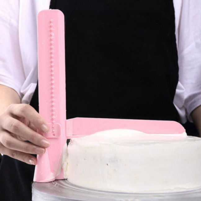 Adjustable Cake Smoother Scraper Fondant Spatula Cake Edges Smoother Food-Grade Cakes Pastry Spatula Cream Leveling Device Adjustable Cake Smoother Scraper Fondant Spatula Cake Edges Smoother Food-Grade Cakes Pastry Spatula Cream Leveling Device