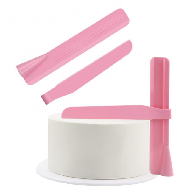 Adjustable Cake Smoother Scraper Fondant Spatula Cake Edges Smoother Food-Grade Cakes Pastry Spatula Cream Leveling Device Adjustable Cake Smoother Scraper Fondant Spatula Cake Edges Smoother Food-Grade Cakes Pastry Spatula Cream Leveling Device