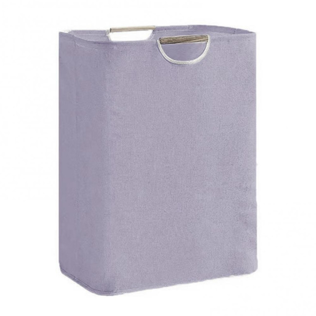 Laundry Hamper Storage Basket with Bamboo Handle Foldable Design Large Capacity Waterproof Fabric Clothes Hamper Laundry Basket