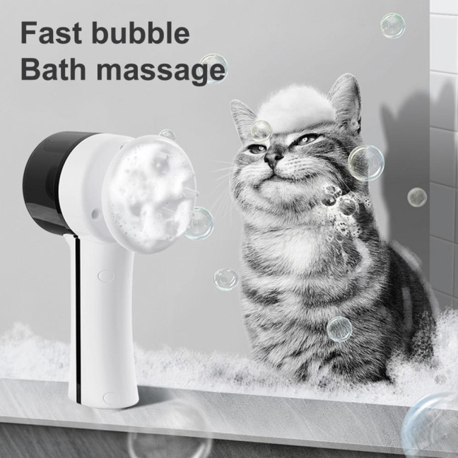 Dog Bath Brush Automatic Pet Shampoo Brush Bubble Maker Pet Washing Shower Brush for Short And Long Haired Pet Bathing Dog Bath Brush Automatic Pet Shampoo Brush Bubble Maker Pet Washing Shower Brush for Short And Long Haired Pet Bathing