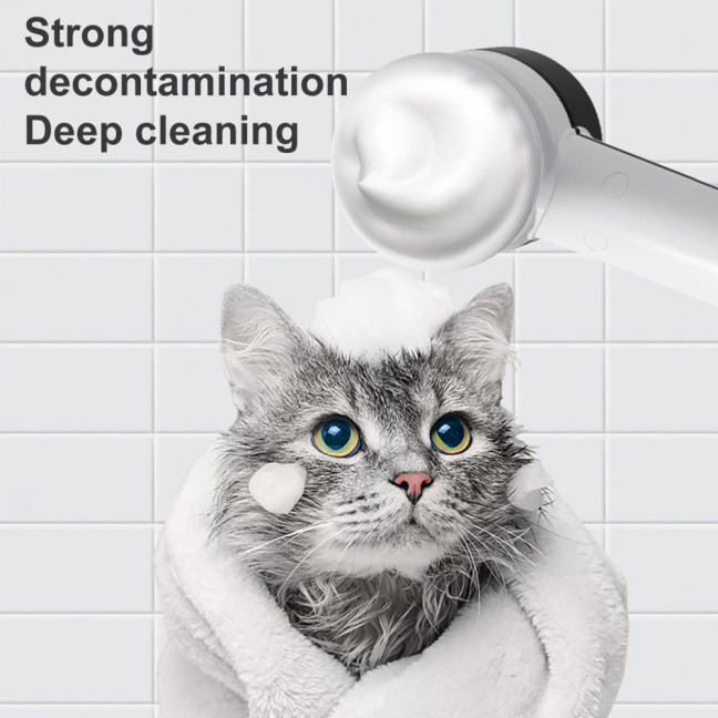 Dog Bath Brush Automatic Pet Shampoo Brush Bubble Maker Pet Washing Shower Brush for Short And Long Haired Pet Bathing Dog Bath Brush Automatic Pet Shampoo Brush Bubble Maker Pet Washing Shower Brush for Short And Long Haired Pet Bathing