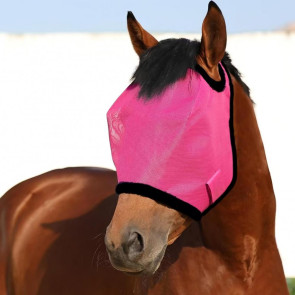 Horse Fly Face Guard Half Face UV Protection Cover from Summer Insect Pest Adjustable Breathable Mesh Coverage for Horse