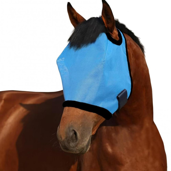 Horse Fly Face Guard Half Face UV Protection Cover from Summer Insect Pest Adjustable Breathable Mesh Coverage for Horse