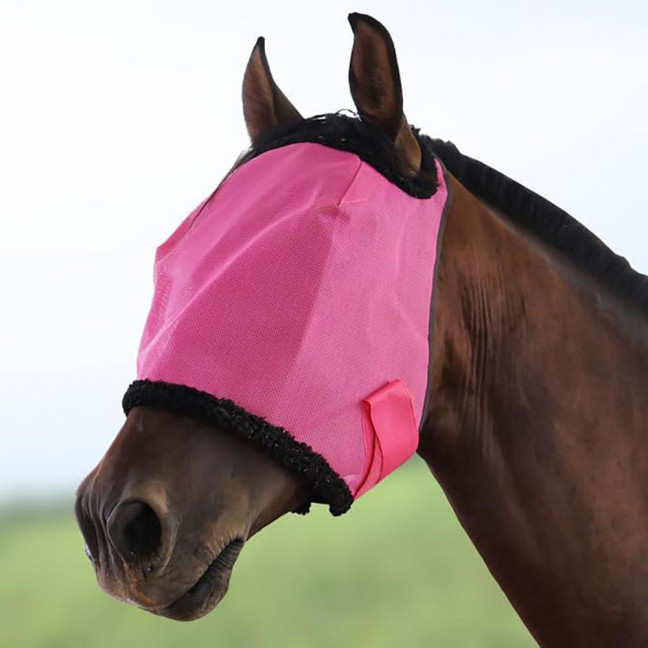 Horse Fly Face Guard Half Face UV Protection Cover from Summer Insect Pest Adjustable Breathable Mesh Coverage for Horse