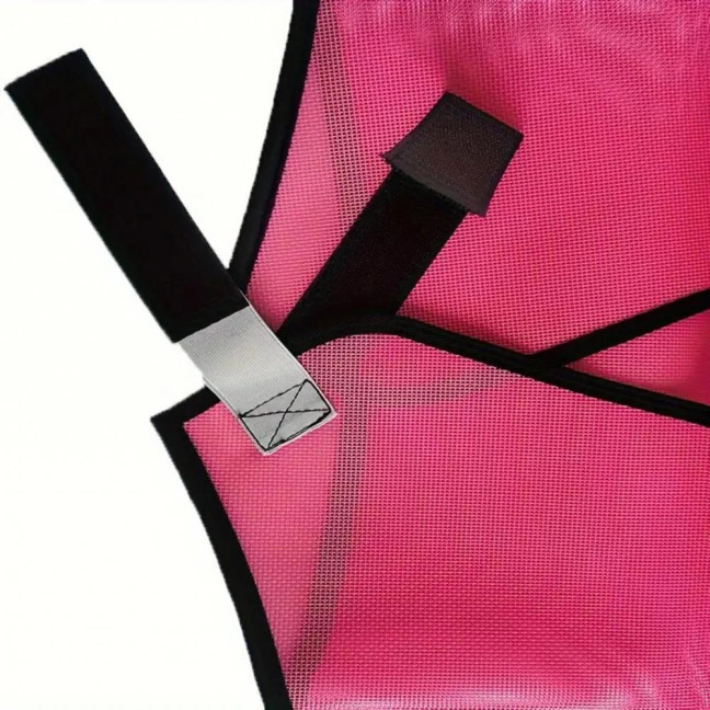 Horse Fly Face Guard Half Face UV Protection Cover from Summer Insect Pest Adjustable Breathable Mesh Coverage for Horse