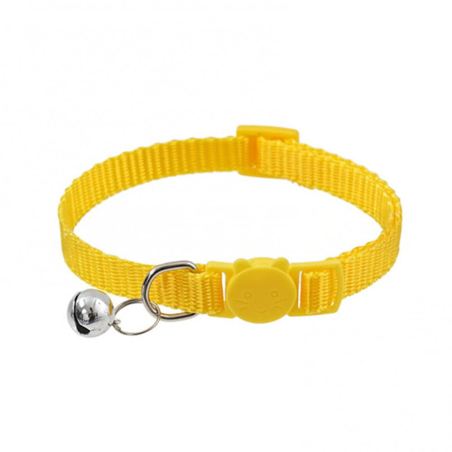 Cat Collar with Bell Soft Cat Safety Collar with Quick Release Buckle Adjustable Nylon Collar for Cats Puppy