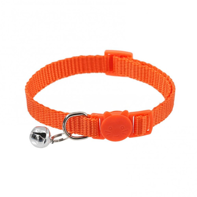 Cat Collar with Bell Soft Cat Safety Collar with Quick Release Buckle Adjustable Nylon Collar for Cats Puppy