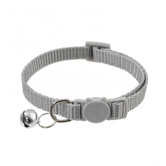 Cat Collar with Bell Soft Cat Safety Collar with Quick Release Buckle Adjustable Nylon Collar for Cats Puppy