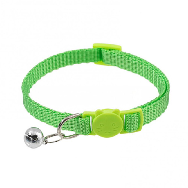 Cat Collar with Bell Soft Cat Safety Collar with Quick Release Buckle Adjustable Nylon Collar for Cats Puppy