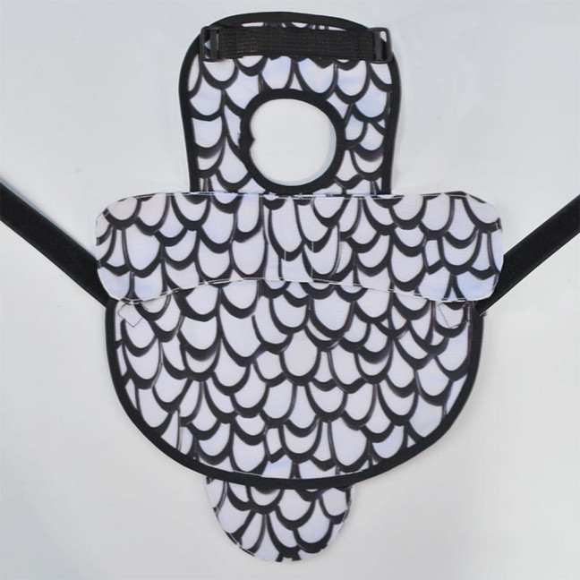 Chicken Saddle for Hens Printed Chicken Aprons with Adjustable Strap Chicken Vest Jacket Clothes for Poultry Back Feather Protection