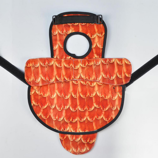 Chicken Saddle for Hens Printed Chicken Aprons with Adjustable Strap Chicken Vest Jacket Clothes for Poultry Back Feather Protection