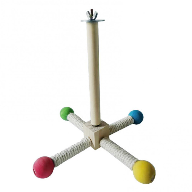 Spinning Birds Stand Perch Toy 360 Degree Rotation Wooden Exercise Wheel Parrot Perch Cage Accessories for Parakeets Budgies Lovebirds Finch Conure Spinning Birds Stand Perch Toy 360 Degree Rotation Wooden Exercise Wheel Parrot Perch Cage Accessories for Parakeets Budgies Lovebirds Finch Conure