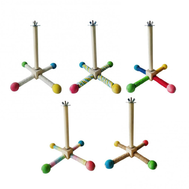 Spinning Birds Stand Perch Toy 360 Degree Rotation Wooden Exercise Wheel Parrot Perch Cage Accessories for Parakeets Budgies Lovebirds Finch Conure Spinning Birds Stand Perch Toy 360 Degree Rotation Wooden Exercise Wheel Parrot Perch Cage Accessories for Parakeets Budgies Lovebirds Finch Conure