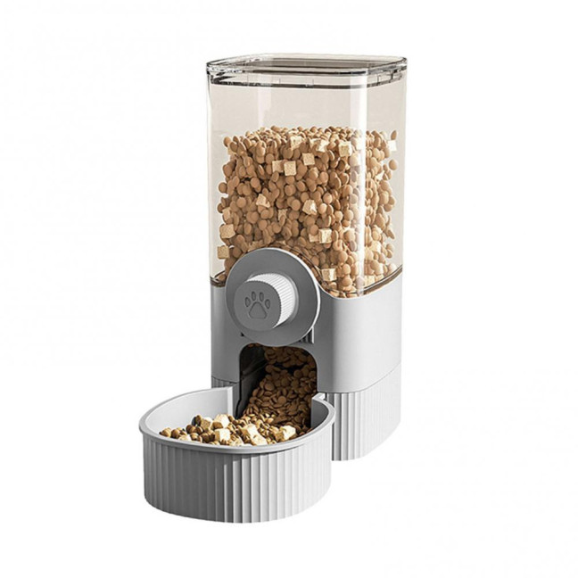 Hanging Cage Automatic Pet Feeder 520ML Small Pet Water Dispenser 1200ML Auto Food Feeding Bowl for Puppy Kitten Rabbit Chinchilla Hedgehog Ferret