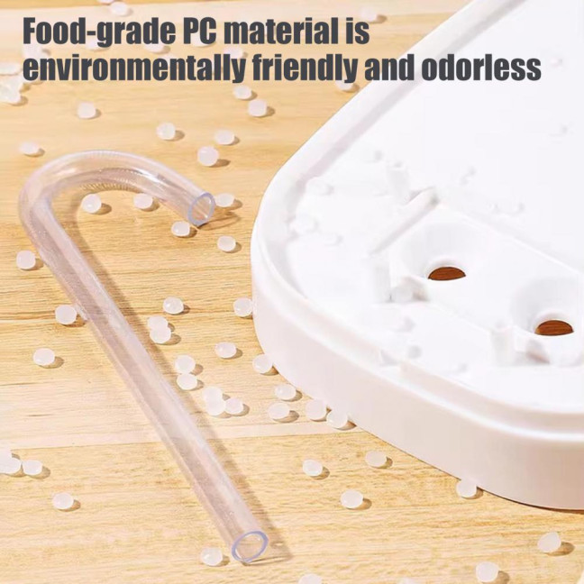 1.5L Transparent Pet Water Fountain Automatic Cat Drinking Dispenser with 3 Filter Sponge Electric Pet Drink Bowl for Indoor Cats Dogs