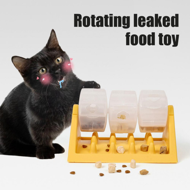 Rolling Food Leakage Toy Interactive Dog Treat Dispensing Toy Puzzle Slow Feeder Pet Bowl for Cat Puppy Training Bored Relief 
