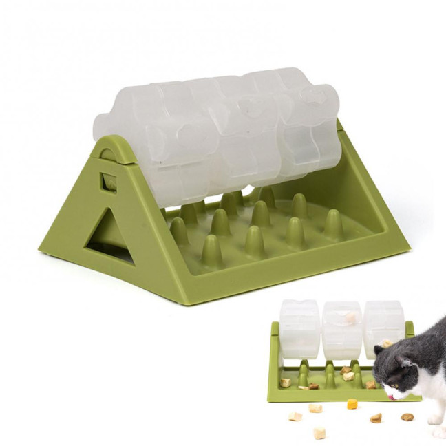 Rolling Food Leakage Toy Interactive Dog Treat Dispensing Toy Puzzle Slow Feeder Pet Bowl for Cat Puppy Training Bored Relief 
