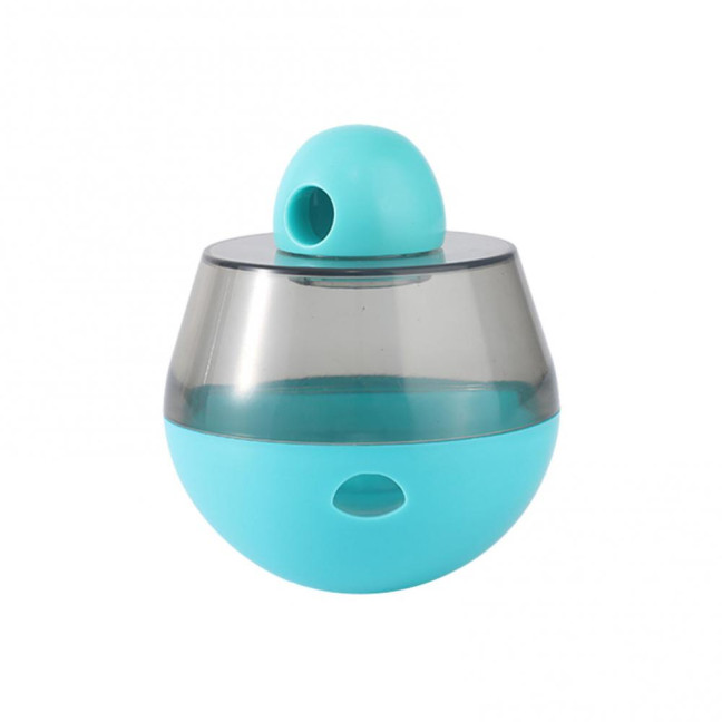 Interactive Dog Treat Dispensing Puzzle Toy Rolling Ball Tumble Food Leaking Pet Slow Feeder with Cartoon Figurine for Cats And Dogs