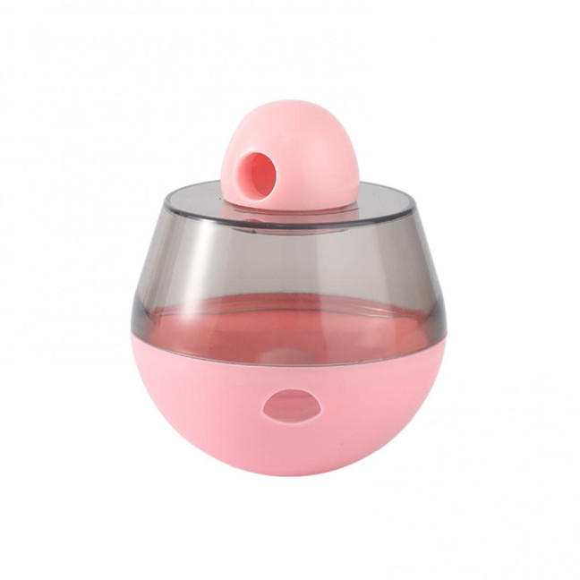 Interactive Dog Treat Dispensing Puzzle Toy Rolling Ball Tumble Food Leaking Pet Slow Feeder with Cartoon Figurine for Cats And Dogs