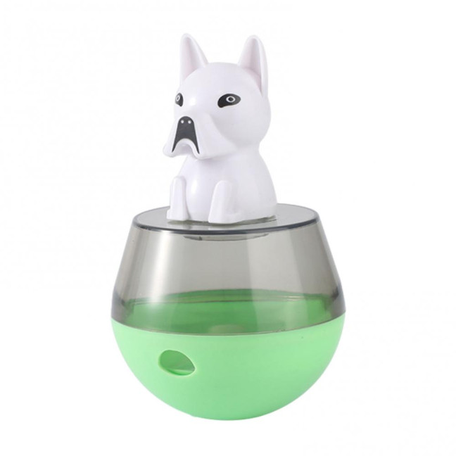 Interactive Dog Treat Dispensing Puzzle Toy Rolling Ball Tumble Food Leaking Pet Slow Feeder with Cartoon Figurine for Cats And Dogs