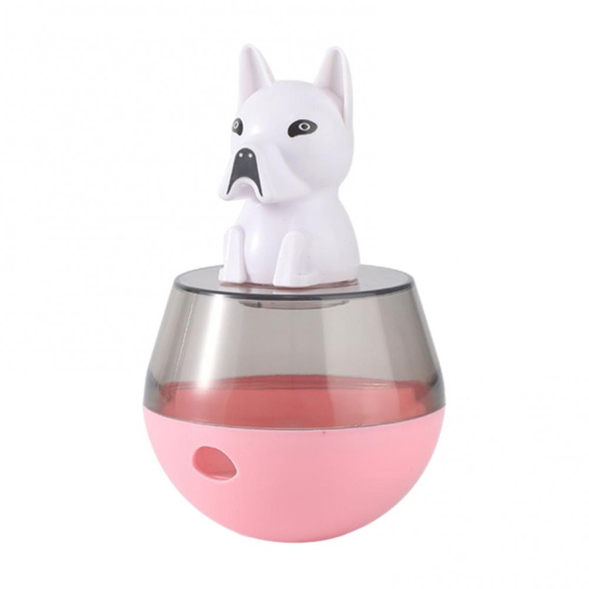 Interactive Dog Treat Dispensing Puzzle Toy Rolling Ball Tumble Food Leaking Pet Slow Feeder with Cartoon Figurine for Cats And Dogs