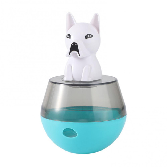 Interactive Dog Treat Dispensing Puzzle Toy Rolling Ball Tumble Food Leaking Pet Slow Feeder with Cartoon Figurine for Cats And Dogs