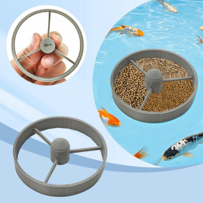 Floating Fish Feeding Ring Aquarium Food Feeder Circle for Betta Goldfish Guppy Round Fish Tank Feeding Station with 3 Components for Pond Aquarium 