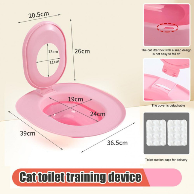 Cat Toilet Trainer Kit Universal Urinal Seat Potty Cat Toilet Training System Reusable Cat Toilet Training Seat Tool for Pet Cleaning Cat Toilet Trainer Kit Universal Urinal Seat Potty Cat Toilet Training System Reusable Cat Toilet Training Seat Tool for Pet Cleaning