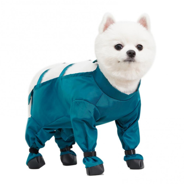 Waterproof Dog Rain Boots Pet Suspender Boots Belly Paw Protector for Small Medium Puppy Rain Snow Pants Dog Leggings for Outdoor Walking