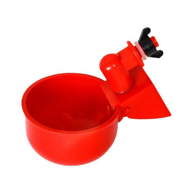 16 Pcs Automatic Chicken Water Cup Plastic Chicken Watering System Poultry Water Feeder Cup for Chicken Duck Goose Turkey