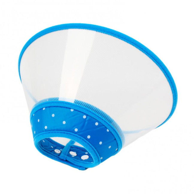 Cat Cone Collar Adjustable Recovery Pet Cone E-Collar Wound Healing Anti-licking Protective Collar Neck Cover for Cats Kittens Rabbits