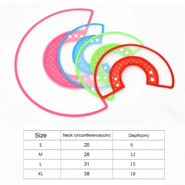 Cat Cone Collar Adjustable Recovery Pet Cone E-Collar Wound Healing Anti-licking Protective Collar Neck Cover for Cats Kittens Rabbits