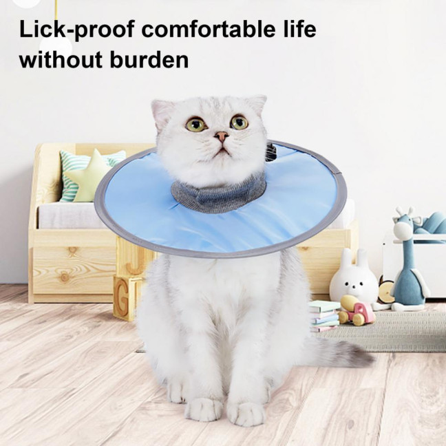 Soft Cat Cone Collar Adjustable Recovery Cone for Small Large Cats After Surgery to Stop Licking And Scratch Waterproof Protective E Collar for Wound Care Soft Cat Cone Collar Adjustable Recovery Cone for Small Large Cats After Surgery to Stop Licking And Scratch Waterproof Protective E Collar for Wound Care