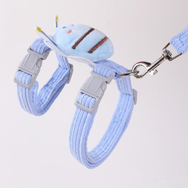 Cat Harness Leash Set Adjustable Cartoon Bee Pet Harness for Small Medium Dogs Cats Escape-Proof Pet Collar Leash for Outdoor Walking